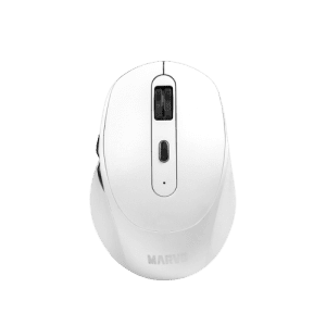 Marvo Office WM106W Aσύρματο Επαναφορτιζόμενο Ποντίκι Λευκό 2.4Ghz+Bluetooth 5.1