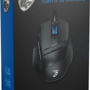 ROAR ενσύρματο gaming ποντίκι, οπτικό, 4800dpi, 7 πλήκτρα, μαύρο